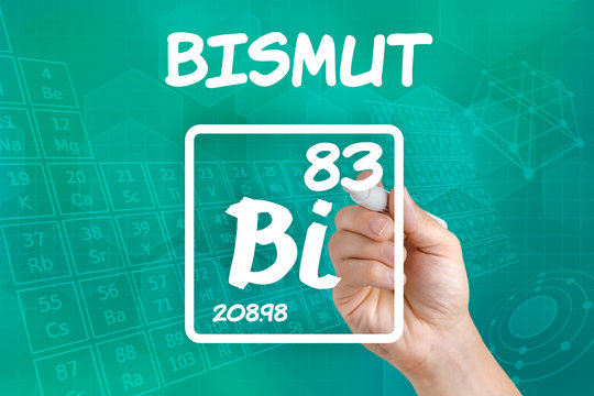 Symbol f&uuml;r das chemische Element Bismut