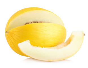 honeydew melon isolated on white background
