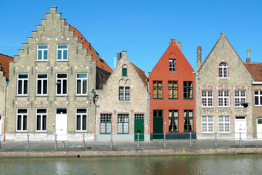 Maisons &agrave; pignon &agrave; Bruges
