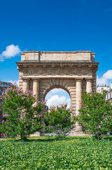 Fototapeta premium Bourgogne door located at Bordeaux, France