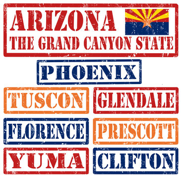 Arizona Cities stamps