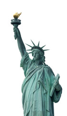 Fototapeta premium Statue of Liberty - Symbol of New York, isolated on white