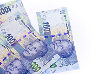 Obraz na płótnie Canvas South African, New sto banknotów