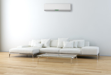 Interno con aria condizionata