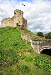 Fototapeta na wymiar Utrzymanie zamku w Cardiff w Walii, Wielka Brytania