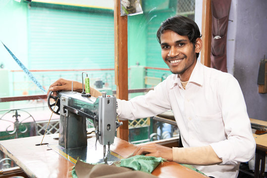 Indian Man Tailor Portrait