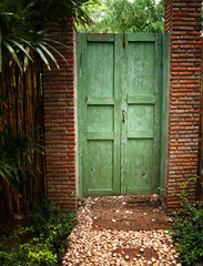 Wooden door