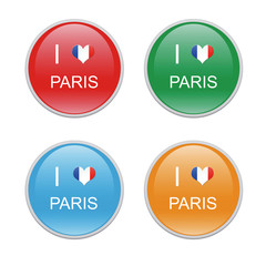 Iconos para simbolizar Me gusta París