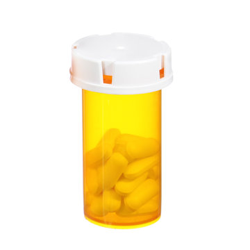 medical pills bottle isolated