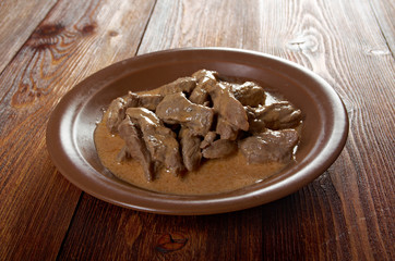 Beef Stroganoff  closeup