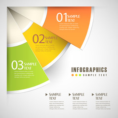 vector abstract 3d paper infographics