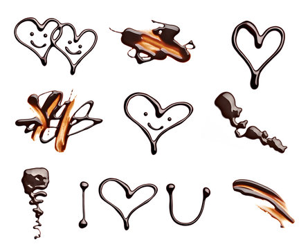 chocolate heart love valentine day