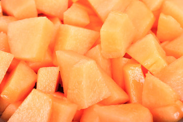 melon couper en tranche