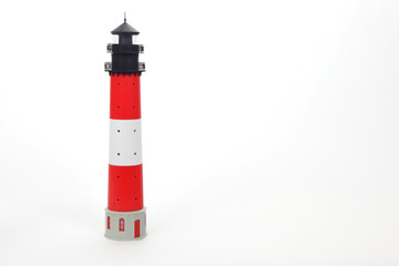 Lighthouse on white background