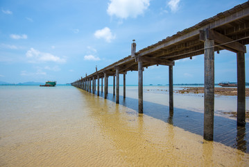 The long boardwalks to the sea