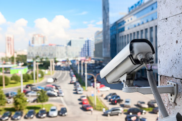 Video surveillance cameras for monitoring on streets