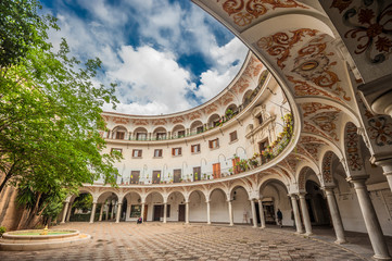 Fototapeta premium Plaza del Cabildo, Sewilla, Hiszpania