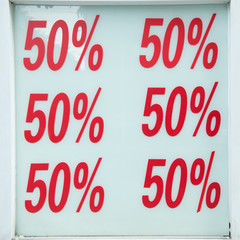 Red sale signs