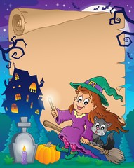 Naklejka premium Halloween parchment 7