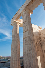 Doric Columns. Athens, Greece.