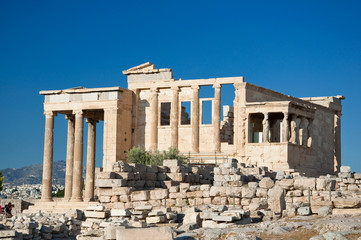 Obraz premium The Erechtheion on Acropolis of Athens in Greece.