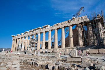 Obraz premium The Parthenon on the Athenian Acropolis, Greece.