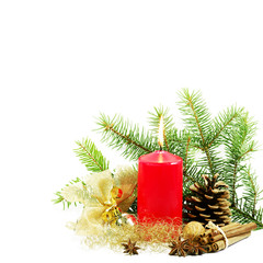 Weihnachtsdekoration isoliert
