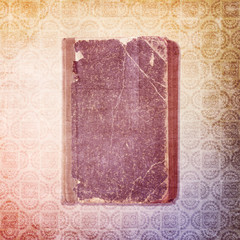 ornamented background with book
