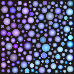 3d glossy sphere bubble pattern in purple magenta