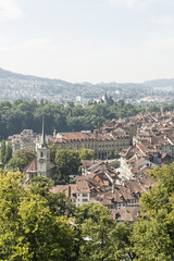 Fototapeta na wymiar Bern, Stare Miasto, Nydeggkirche, punktu widzenia Rosenberg, Szwajcaria