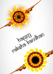 Raksha Bandhan beautiful card festival background vector