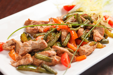 Meat with String Beans