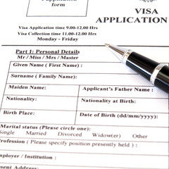 Obraz premium Filling visa