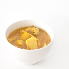 hot and sour, fish and  bamboo shoot