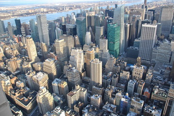 Obraz na płótnie Canvas New York City dall'alto