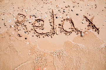 Relax on beach