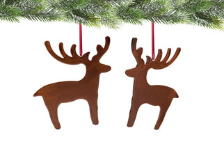 Christbaumschmuck Hirschanhänger