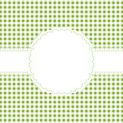 Banderole auf Karo Muster