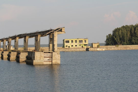 Abandoned former soviet  submarine base
