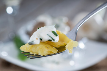 Baked Potatoe on a Fork