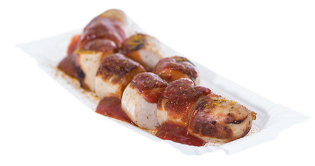 Isolated Currywurst
