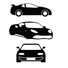 vector cars silhouettes