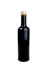 balsamic vinegar bottle isolated on the white background