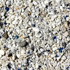 Decorative  blue and white of stones.