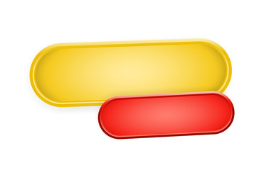 The set of two oval buttons