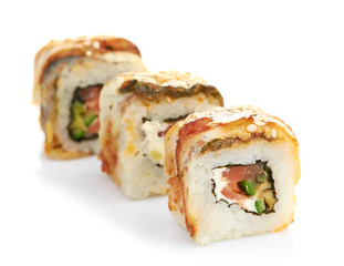 sushi isolated on white