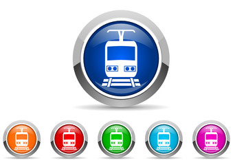 train icon set