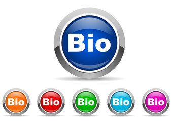bio icon set
