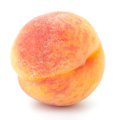 Fototapeta premium Ripe peach fruit isolated on white background