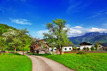 Fototapeta na wymiar malowniczych krajobrazów Alpine, Austria